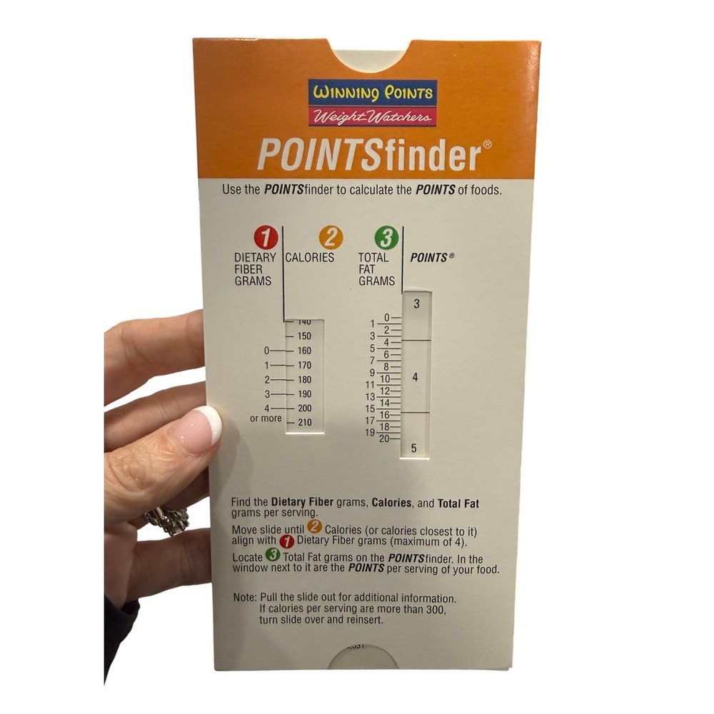Weight Watchers Winning Points POINTS Finder Slide Rule Calculator Vintage 2000